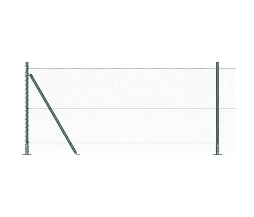 Sešstūra Žogs Zaļš 1X50 M Tērauds Vidaxl