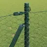 Heksagonālais Žogs Zaļš 1X50 M Tērauds Vidaxl