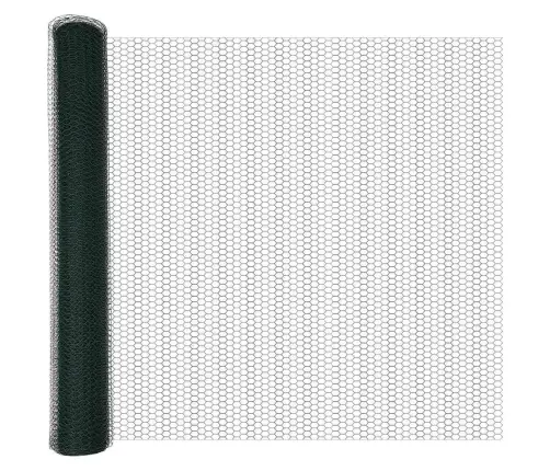 Aed Koos Postidega Roheline 1.2 X 50 M Pvc Kaetud Teras