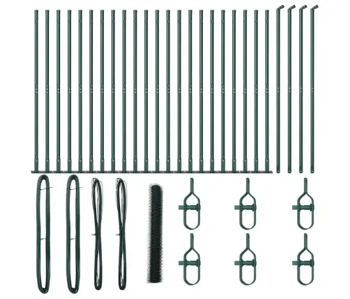 Heksagona Žogs Zaļš 1.2X50 M Tērauds Vidaxl