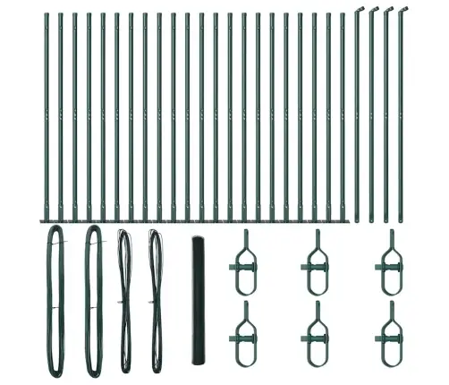 Aiapost Roheline 50 X 1,5 M (13 Mm Võrk) Terased Ja Pvc