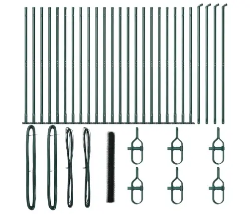 Heksagona Žogs Zaļš 1,5X50 M Tērauds Vidaxl