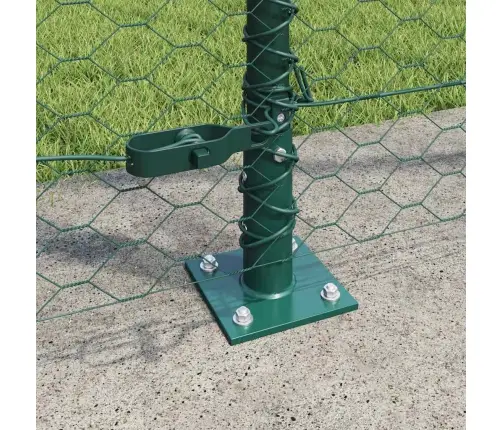 Aiapost Roheline 50 X 1,6 M (36 Mm Võrk) Terased Ja Pvc