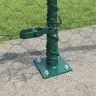 Tvora Su Stulpais Žalia 0.6 X 100 M Pvc Dengtas Plienas