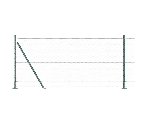 Aed Koos Postidega Roheline 1 X 100 M Pvc Kaetud Teras