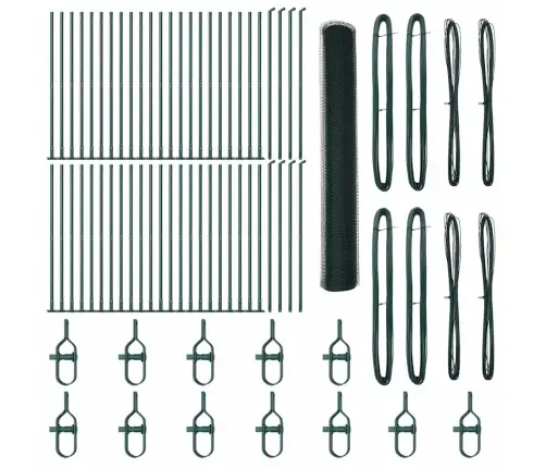 Sešstūra Žogs Zaļā 1.2X100 M Tērauds Vidaxl