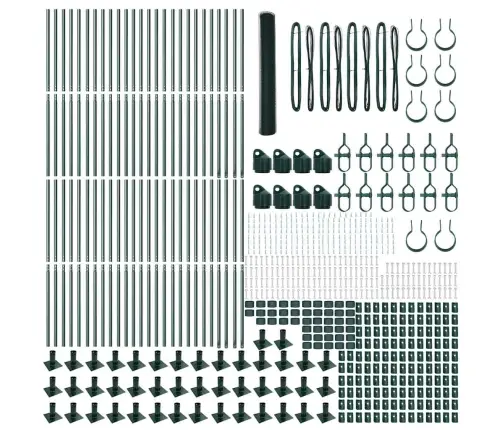 Sešstūra Žogs Zaļā 1.2X100 M Tērauds Vidaxl