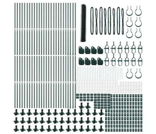 Sešstūra Žogs Zaļā Krāsā 1.2X100 M Tērauds Vidaxl