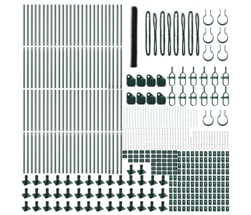 Sešstūra Žogs Zaļais 1.5X100 M Tērauds Vidaxl
