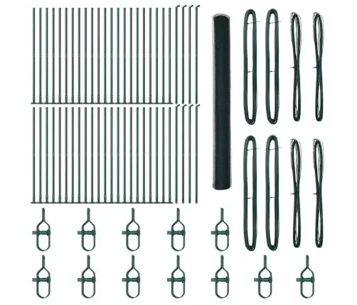 Sešstūra Žogs Zaļš 1.6X100 M Tērauds Vidaxl