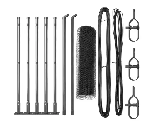 Aed Koos Postidega Hall 0.5 X 10 M Pvc Kaetud Teras