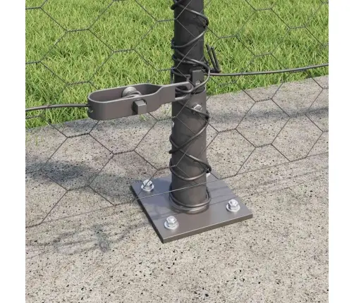 Heļkonu Žogs Pelēks 1.4X10 M Tērauds Vidaxl Heļkonu Žogs Pelēks 1.4X10 M Tērauds Vidaxl