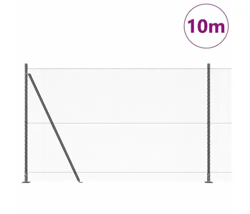 Tvorelės Stulpas Pilka 10 X 1,6 M (13 Mm Tinklas)