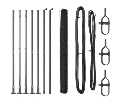 Aed Koos Postidega Hall 1.6 X 10 M Pvc Kaetud Teras