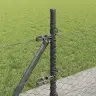 Sešstūra Žogs Pelēks 0.4X50 M Tērauds Vidaxl