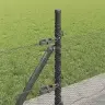 Sešstūra Žogs Pelēks 0.5X50 M Tērauda Vidaxl