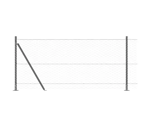 Aed Koos Postidega Hall 0.8 X 50 M Pvc Kaetud Teras