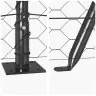 Tvora Su Stulpais Pilka 1.4 X 50 M Pvc Dengtas Plienas