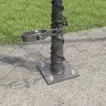 Tvora Su Stulpais Pilka 1.4 X 50 M Pvc Dengtas Plienas