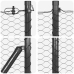 Tvora Su Stulpais Pilka 1 X 100 M Pvc Dengtas Plienas