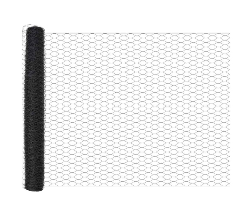 Tvora Su Stulpais Pilka 1 X 100 M Pvc Dengtas Plienas