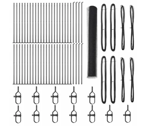 Aiapost Hall 100 X 1,2 M (13 Mm Võrgu) Terased Ja Pvc