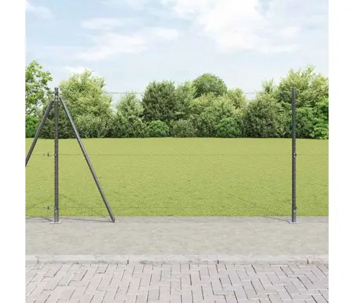 Sešstūra Žogs Pelēks 1.2X100 M Tērauds Vidaxl