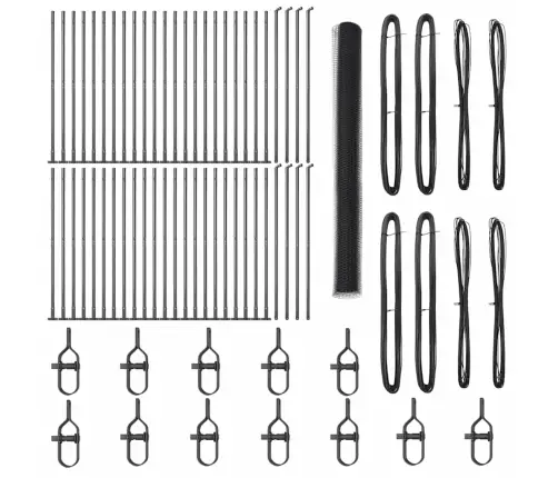 Aed Koos Postidega Hall 1.4 X 100 M Pvc Kaetud Teras