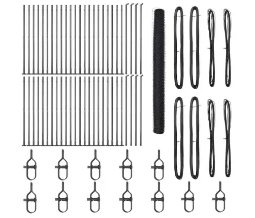 Aed Koos Postidega Hall 1.4 X 100 M Pvc Kaetud Teras