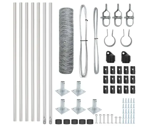 Heksagonālais Žogs 0.6X10 M Galvanizētā Tērauda Vidaxl