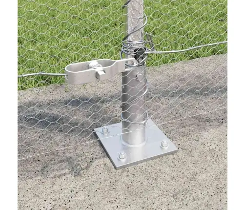 Tvorelės Stulpas Sidabro 10 X 1 M (13 Mm Tinklas) Plienas