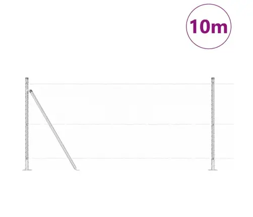 Aiapost Hõbedane 10 X 1 M (25 Mm Võrgu) Teras