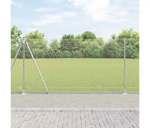 Sešstūra Žogs 1.2X10 M Cinkots Tērauds Vidaxl