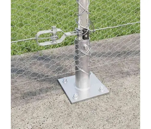 Sešstūra Žogs 1.2X10 M Cinkots Tērauds Vidaxl