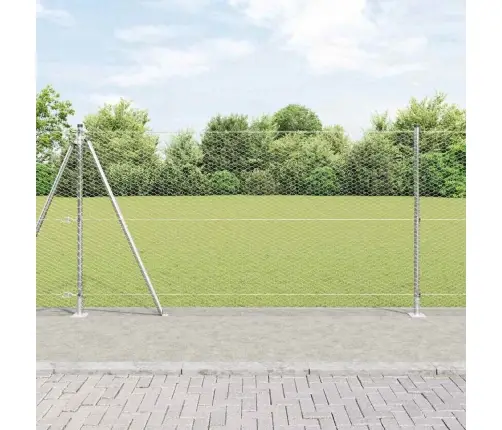 Sešstūra Žogs 1.2X10 M Cinkots Tērauds Vidaxl