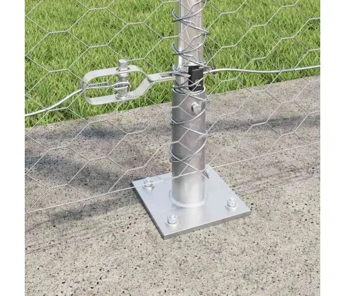 Sešstūra Žogs 1.2X10 M Cinkots Tērauds Vidaxl