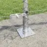 Tvora Su Stulpais Sidabro 0.4 X 25 M Pvc Dengtas Plienas
