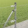 Tvora Su Stulpais Sidabro 0.4 X 25 M Pvc Dengtas Plienas