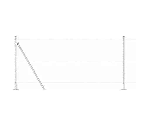 Heksagona Žogs 0.8X25 M Cinkots Tērauds Vidaxl