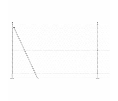 Sešstūra Žogs 1.4X25 M Cinkots Tērauds Vidaxl