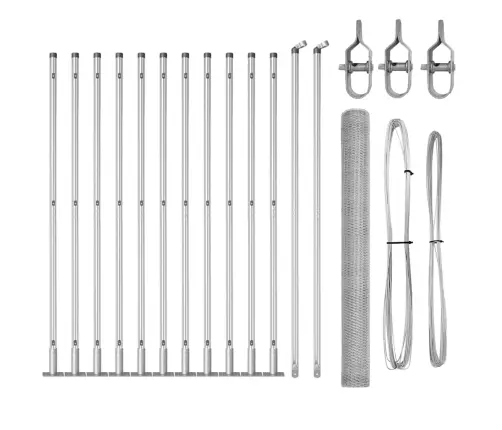 Tvorelės Stulpas Sidabro 25 X 1,6 M (13 Mm Tinklas) Plienas