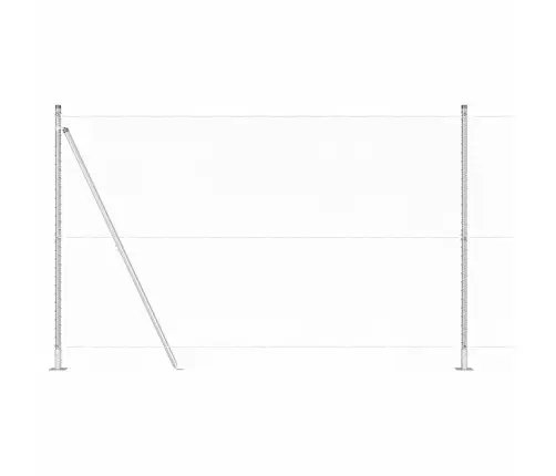 Tvorelės Stulpas Sidabro 25 X 1,6 M (13 Mm Tinklas) Plienas