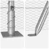 Tvora Su Stulpais Sidabro 0.4 X 50 M Pvc Dengtas Plienas