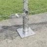 Tvora Su Stulpais Sidabro 0.4 X 50 M Pvc Dengtas Plienas