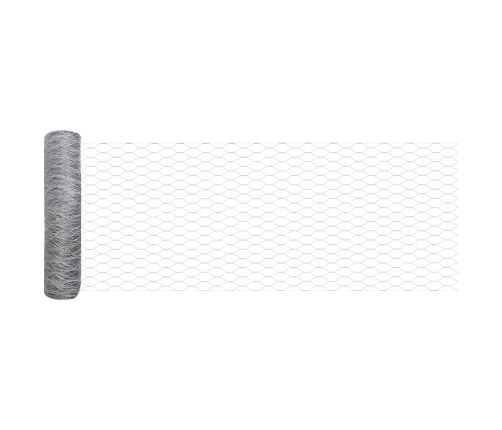 Tvora Su Stulpais Sidabro 0.4 X 50 M Pvc Dengtas Plienas