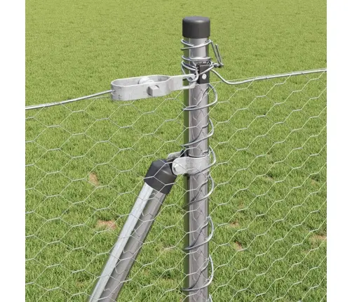 Heksagona Žogs 0.8X50 M Cinkots Tērauds Vidaxl