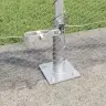 Žogs Ar Stabiem Sudraba 1 X 50 M Pvc Pārklāts Tērauds Vidaxl Žogs Ar Stabiem Sudraba 1 X 50 M Pvc Pārklāts Tērauds Vidaxl