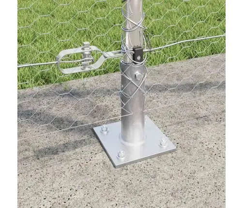 Tvorelės Stulpas Sidabro 50 X 1,2 M (25 Mm Tinklas) Plienas