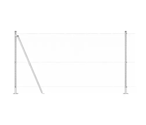 Tvorelės Stulpas Sidabro 50 X 1,2 M (25 Mm Tinklas) Plienas