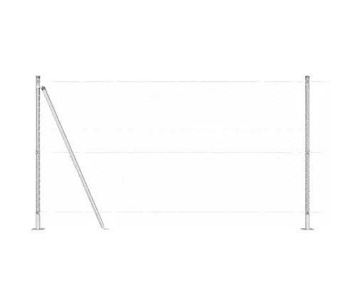 Tvorelės Stulpas Sidabro 50 X 1,2 M (50 Mm Tinklas) Plienas